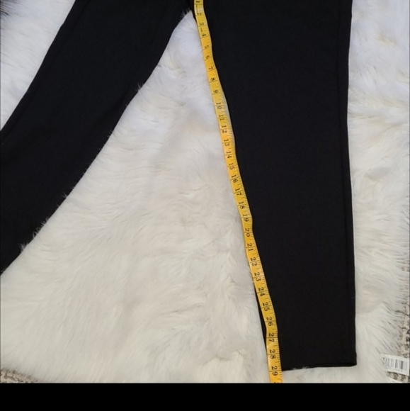 Vera Wang classic Black Mid-Rise slimming stretch fit skinny dress pants 0X - Picture 9 of 16